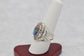 Sterling Silver RB Signed Multi-Gemstone Ring, Size 9.5 - 11.6g