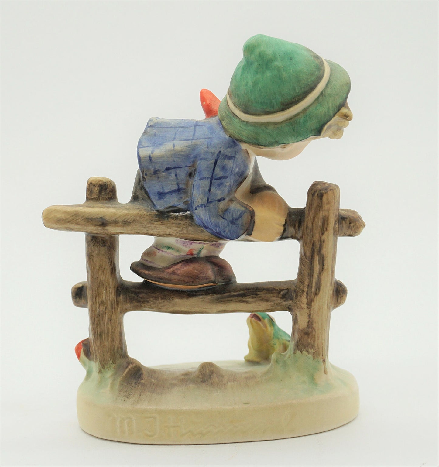 Vintage Goebel Hummel #201 2/0 "Retreat to Safety" Boy & Frog Figurine W.Germany TMK5