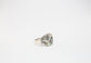Sterling Silver Eagle Ring w/ Turquoise & Coral, Size 12.75 - 8.8g