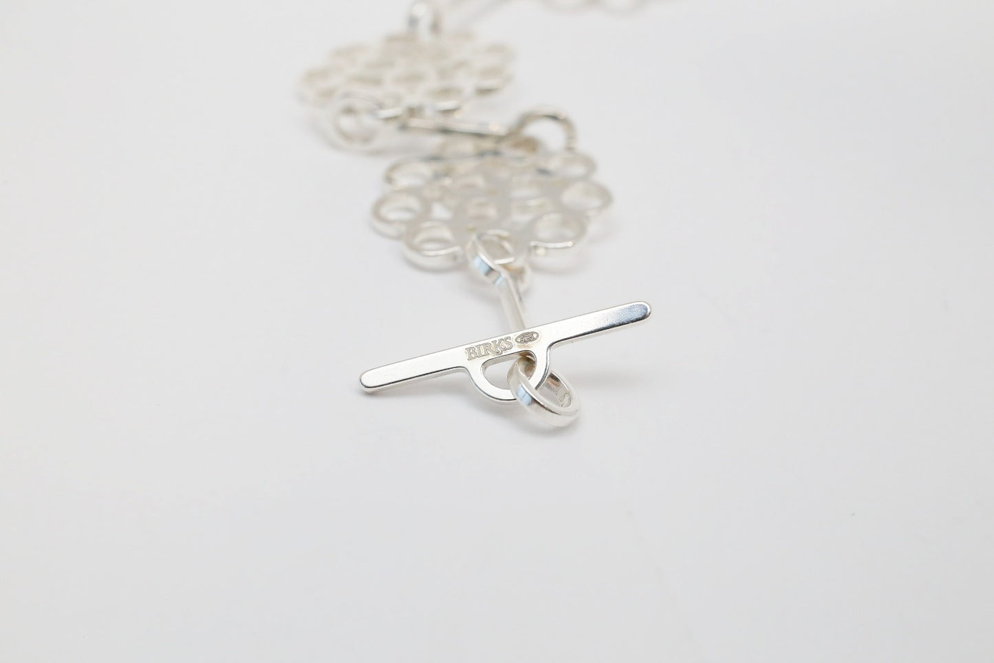 Birks Sterling Silver Openwork Link Bracelet, 8 inches - 18.1g