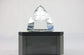 Swarovski Silver Crystal Clear Pyramid Paperweight Figurine