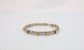 14k White & Yellow Gold Diamond Tennis Bracelet, 7 inches - 16.0g