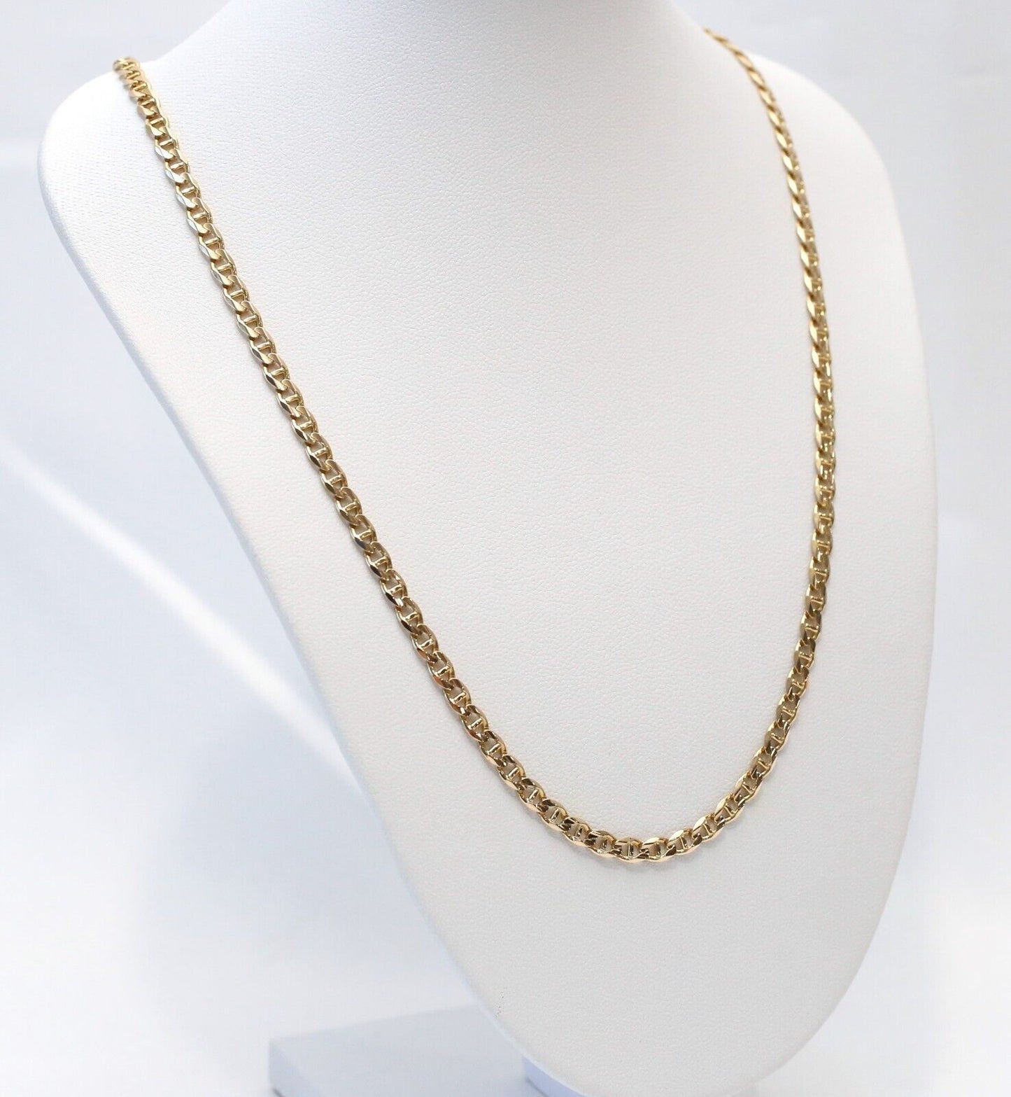 14k Yellow Gold Gucci/Mariner Link Chain, 19.5 inches - 12.5g