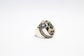 Sterling Silver Dalmatian Jasper Ring, Size 7.75 - 8.6g