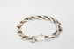 Sterling Silver Angled Link Bracelet, 9 inches - 63.4g