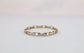 14k Yellow Gold Diamond Link Bracelet, 7.5 inches - 17.5g