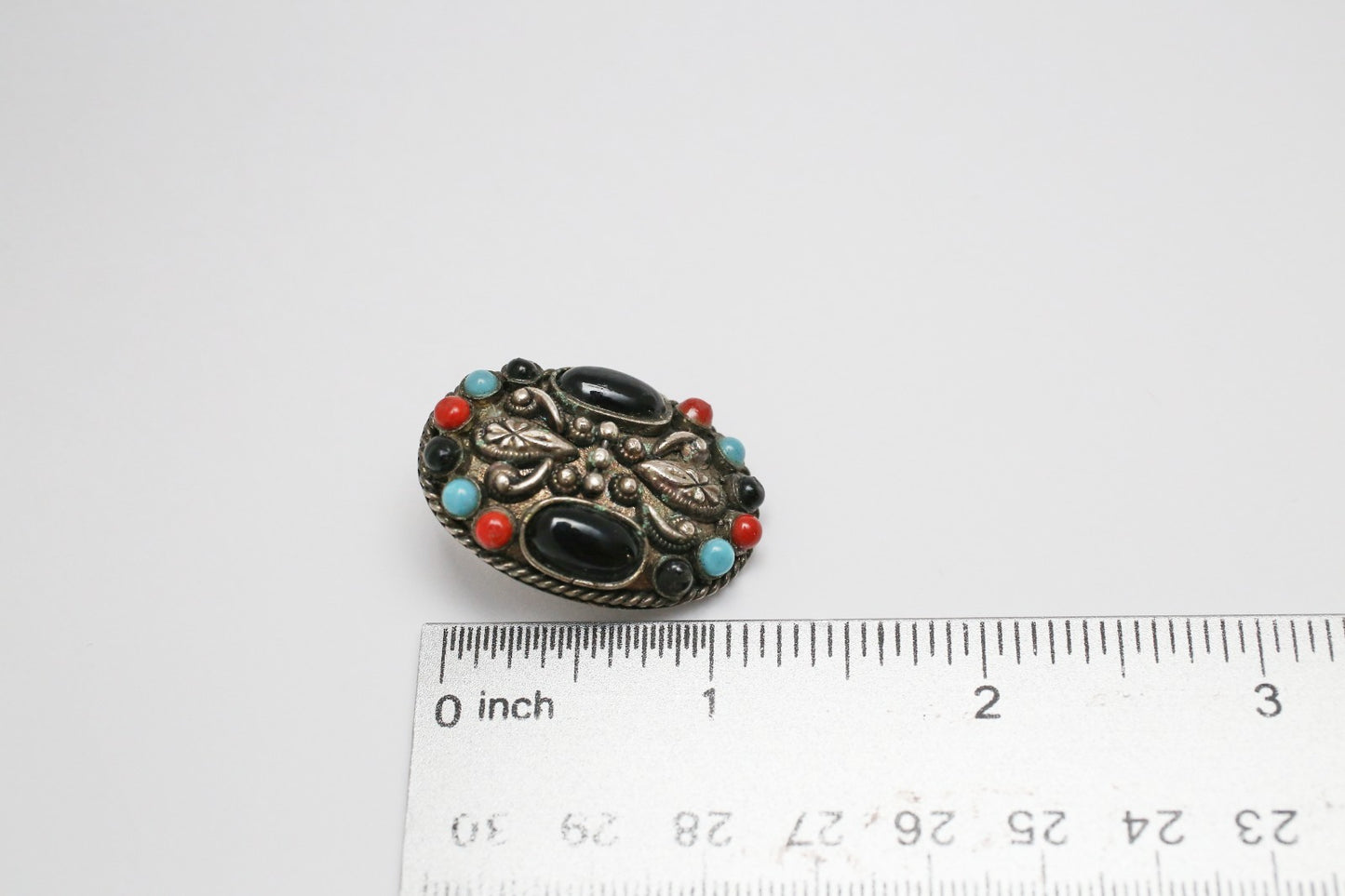 Vintage Oval Clip On Earrings, 16.4g