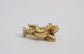 Vintage 18k Gold Cherub & Harp Pendant, 17.1g