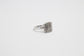 Victoria Townsend Sterling Silver Diamond Square Ring, Size 7.25 - 3.6g