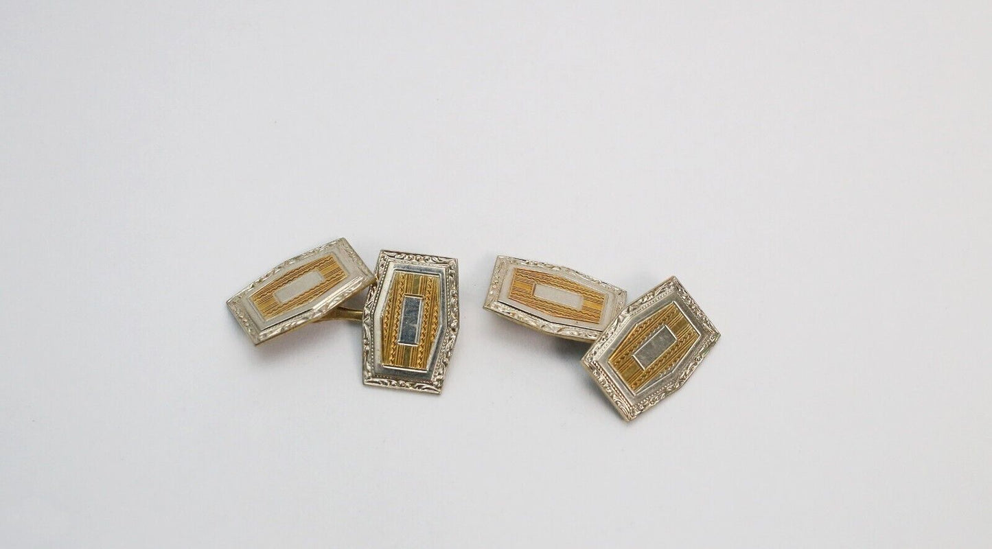 Hayward Vintage Two-Tone Cufflinks, 5.4g