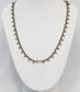Vintage Sterling Silver Marcasite Choker Necklace, 16.5 inches - 19.5g