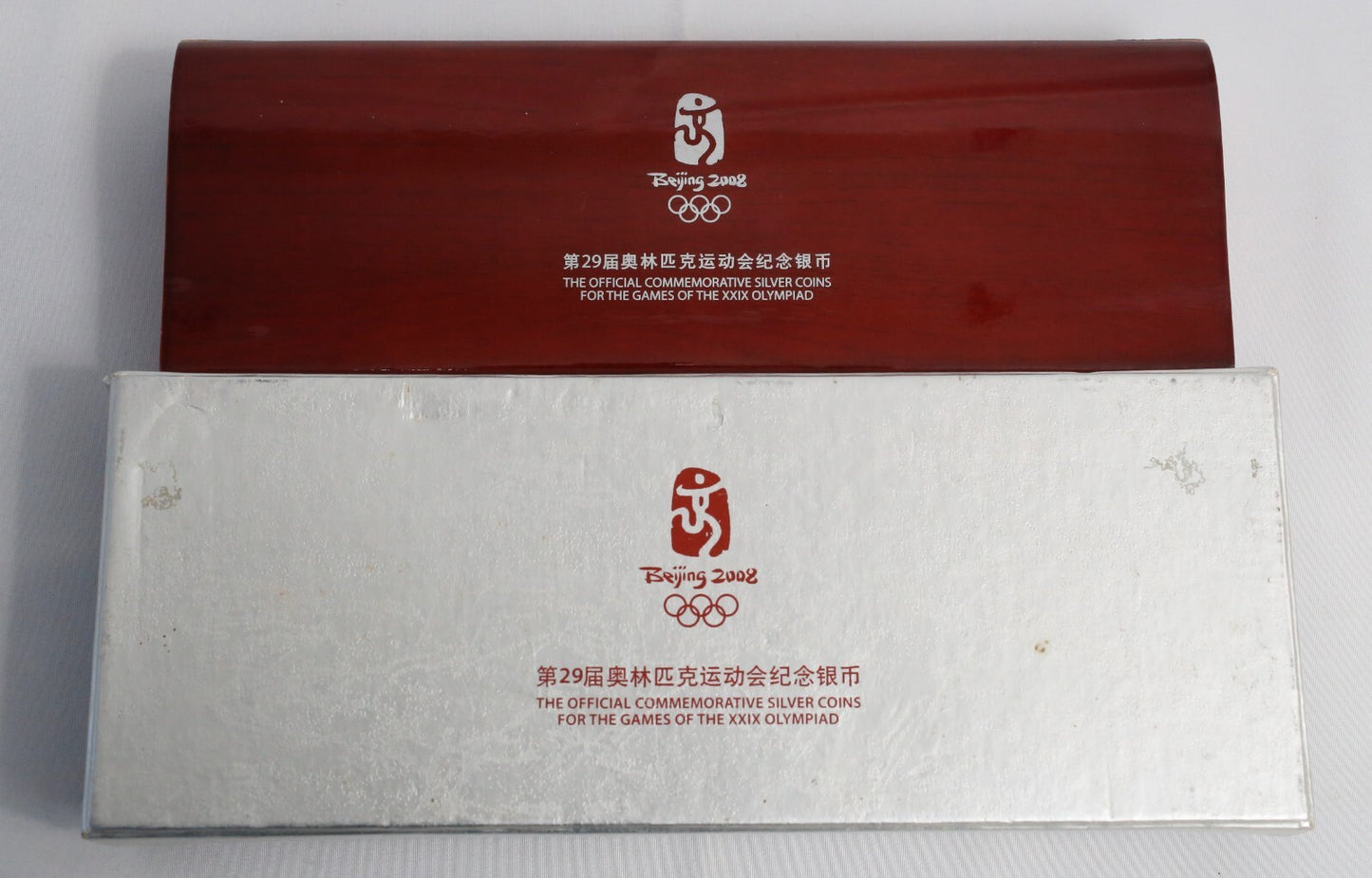 China 2008 Beijing Olympic Series I Silver Coin 4pc Set with Box & COA