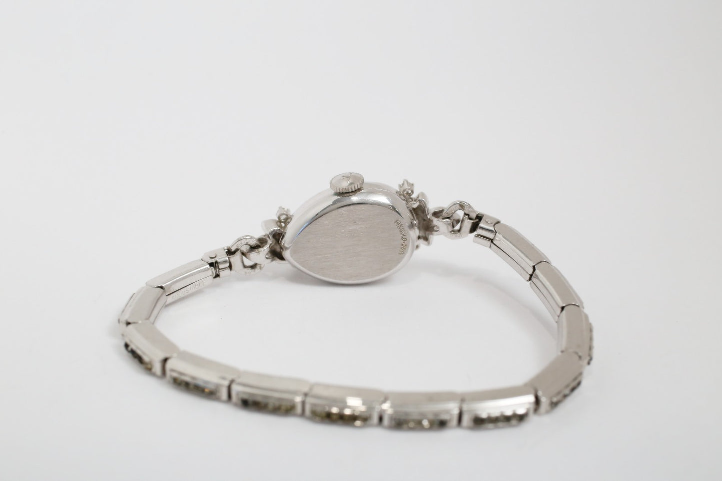 Vintage 14K White Gold LeCoultre Diamond Cocktail Watch, 13.7g