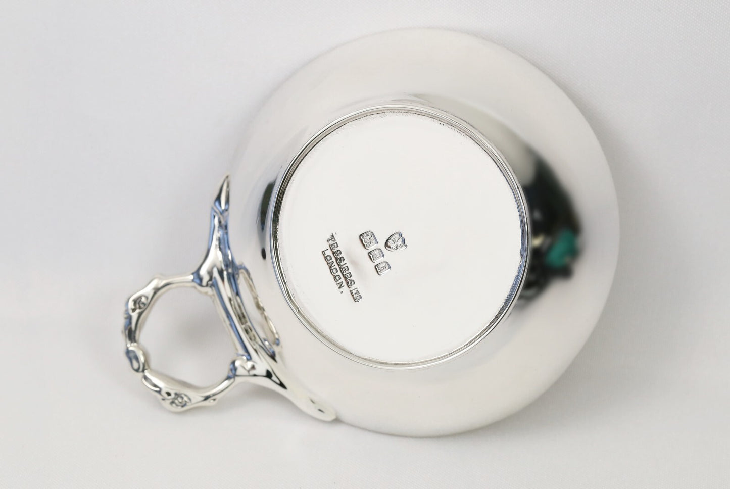 Tessiers Ltd London Sterling Silver Wine Taster Tastevin, 130.0g