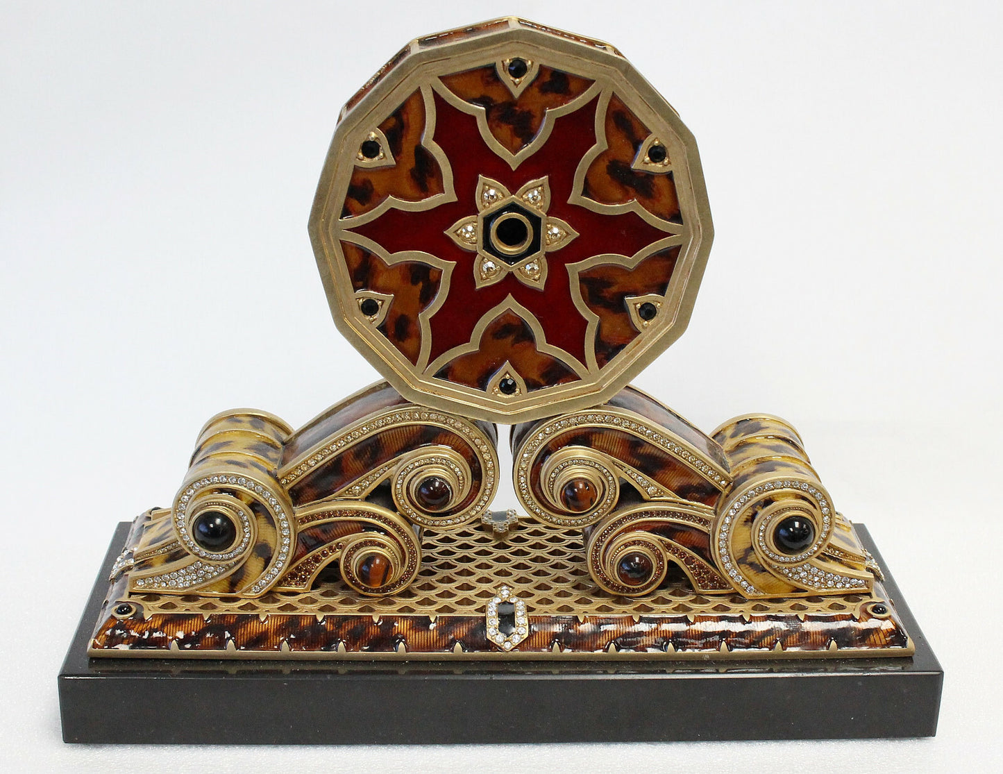 Jay Strongwater Limited Edition Ellsworth Mantle Clock