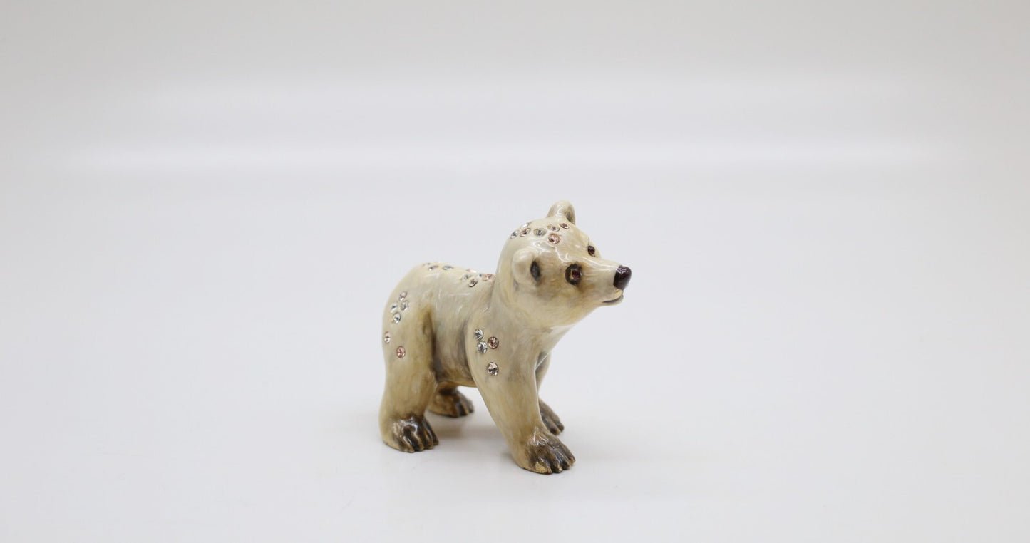 Jay Strongwater "Siku" Mini Polar Bear Cub Figurine