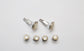 Vintage D&B Sterling Silver & 14k Yellow Gold Button & Cufflink Set, 17.5g