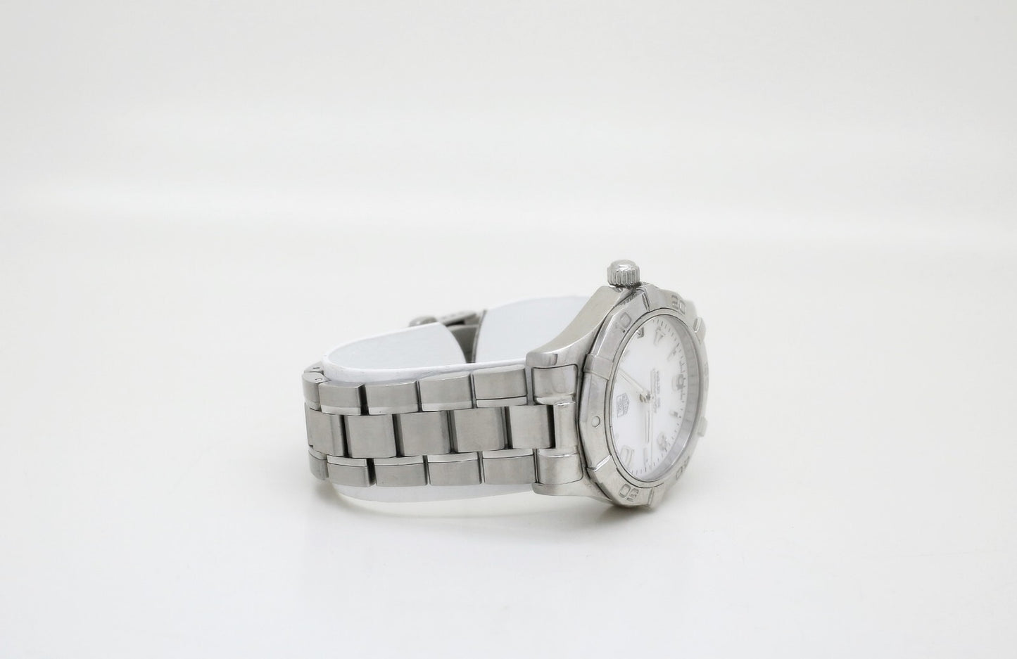 Tag Heuer Aqua Racer WAF1311 Date White Shell Dial Quartz 32mm