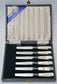 Eales of Sheffield Mother of Pearl 6pc Knife Set & Case