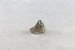 Vintage Navajo Sterling Silver & Turquoise Ring, Size 13.25 - 13.1g