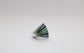 Sterling Silver Inlaid Multicolor Ring Size 7.25 - 16.3g