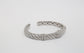 Judith Ripka Sterling Silver Twisted Rope Cuff Bracelet, 6.5 inches - 24.0g