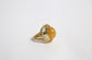 18k Yellow Gold Mexican Jelly Opal Ring, Size 6.5 - 8.6g