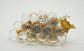 Swarovski Crystal Gold Leaf Grape Cluster Figurine 7550NR20029
