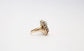 Art Deco 14k Yellow Gold Diamond Ring, Size 8.5 - 8.8g