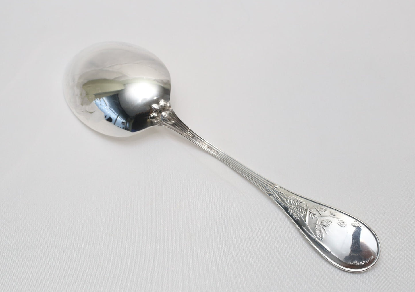 Tiffany & Co Sterling Silver Large Audubon Spoon with Foliage & Bird, 105g