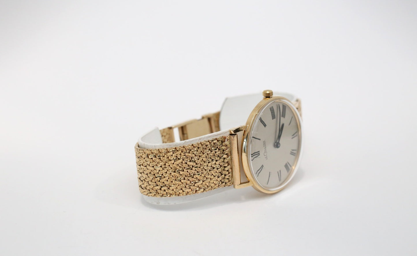 Vintage Le Coultre 33mm Dial 18k-14k Gold Watch, 48.0g