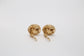 Tiffany & Co Schlumberger 18k Yellow Gold Sand Dollar Button Clip On Earrings, 15.2g