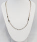 Sterling Silver Multi-Strand Beaded Lariat Necklace, 19 inches - 11.5g
