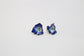 Vintage Sterling Silver Flower Enamel Earrings, 4.0g