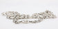 14k White Gold Unique Diamond Link Chain, 38.5 inches - 175.5g