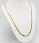 24k Chinese Gold Bar Link Necklace, 22 inches - 30.3g