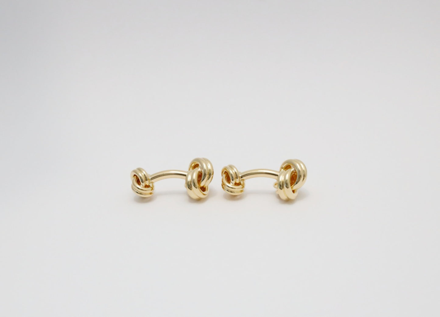 Tiffany & Co 18k Yellow Gold Classic Double Love Knot Cufflinks, 27.1g