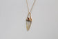 14k Yellow Gold Quartz Pendant, 4.4g