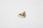 14k White & Yellow Gold Diamond Bee Ring, Size 7 - 7.6g
