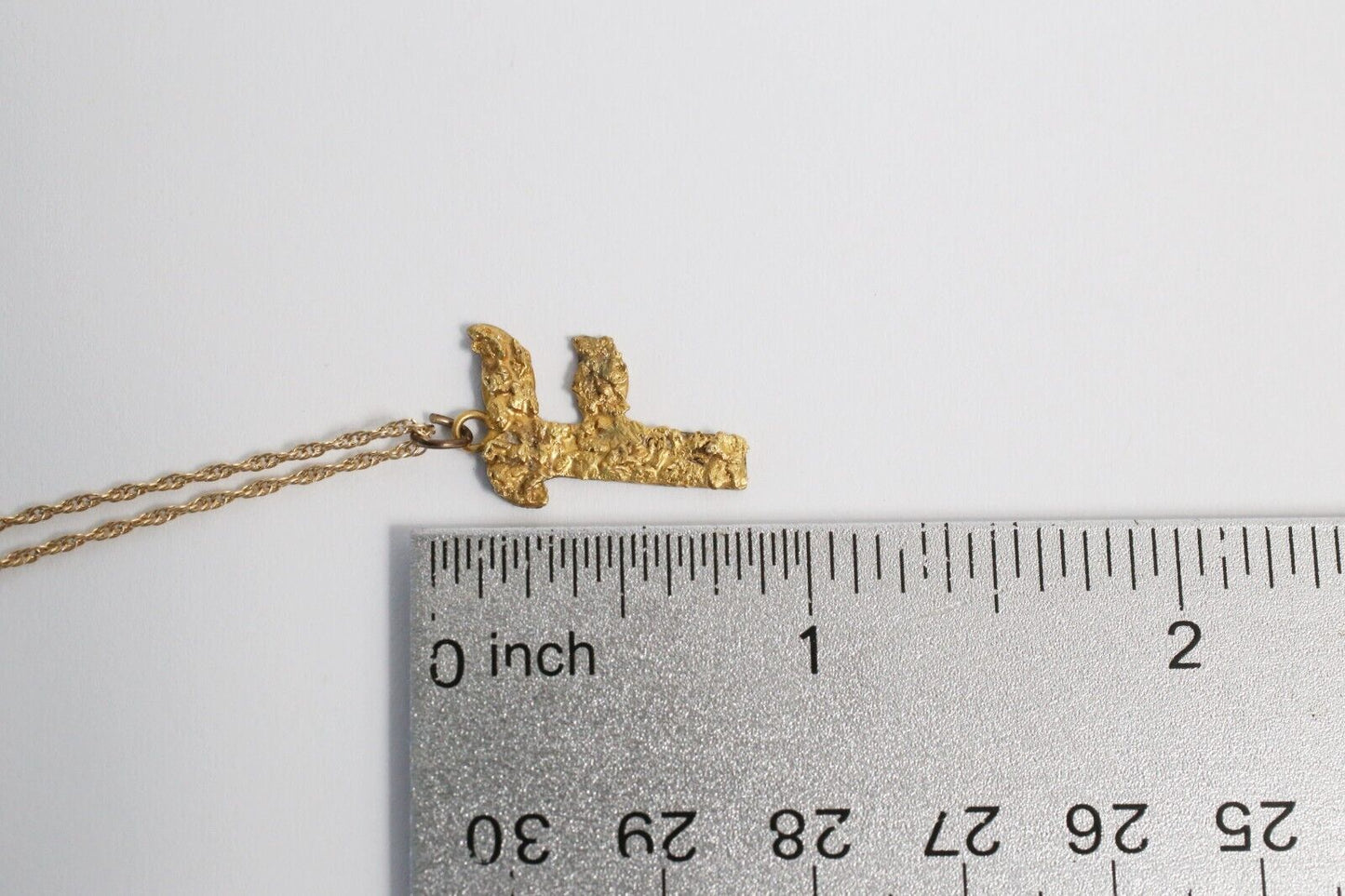 Alaskan Gold Nugget Style "F" Pendant, 1.2g