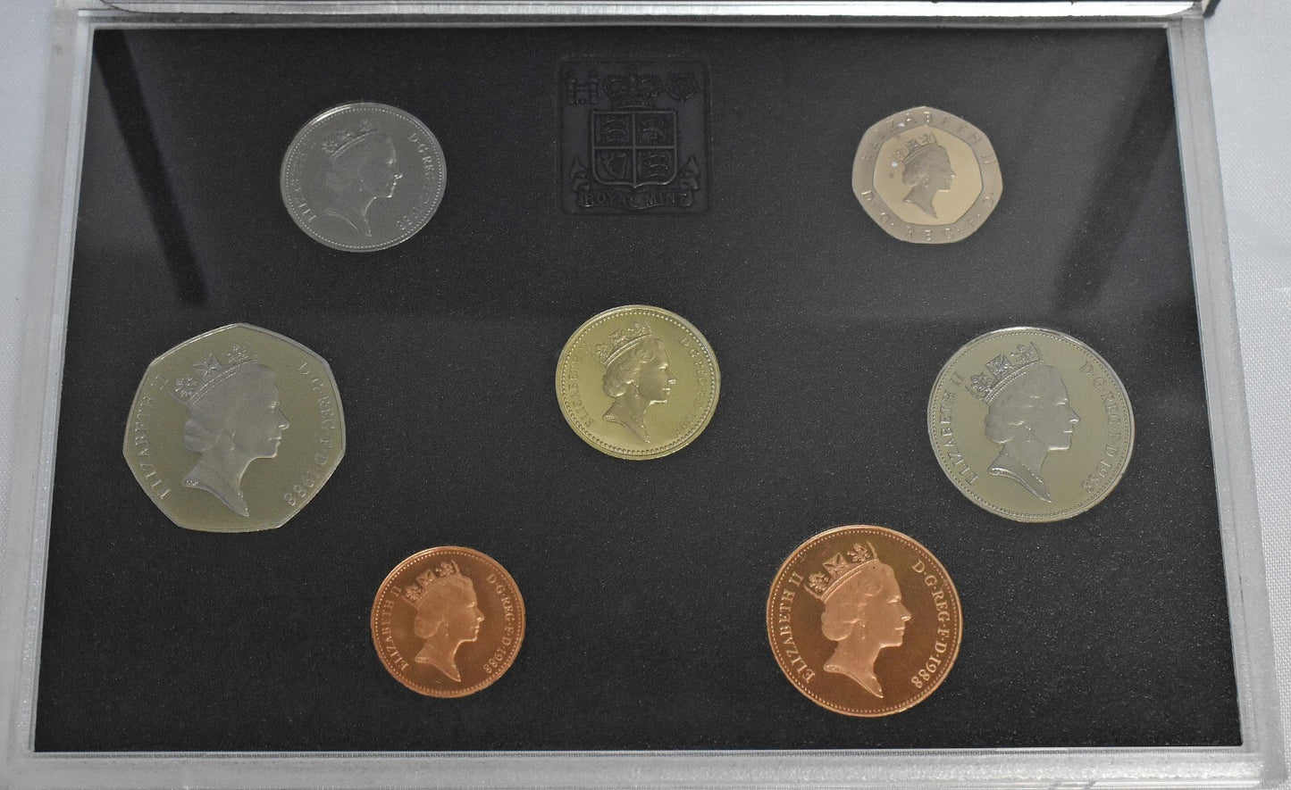 1988 Royal Mint Elizabeth II 7 Coin Set