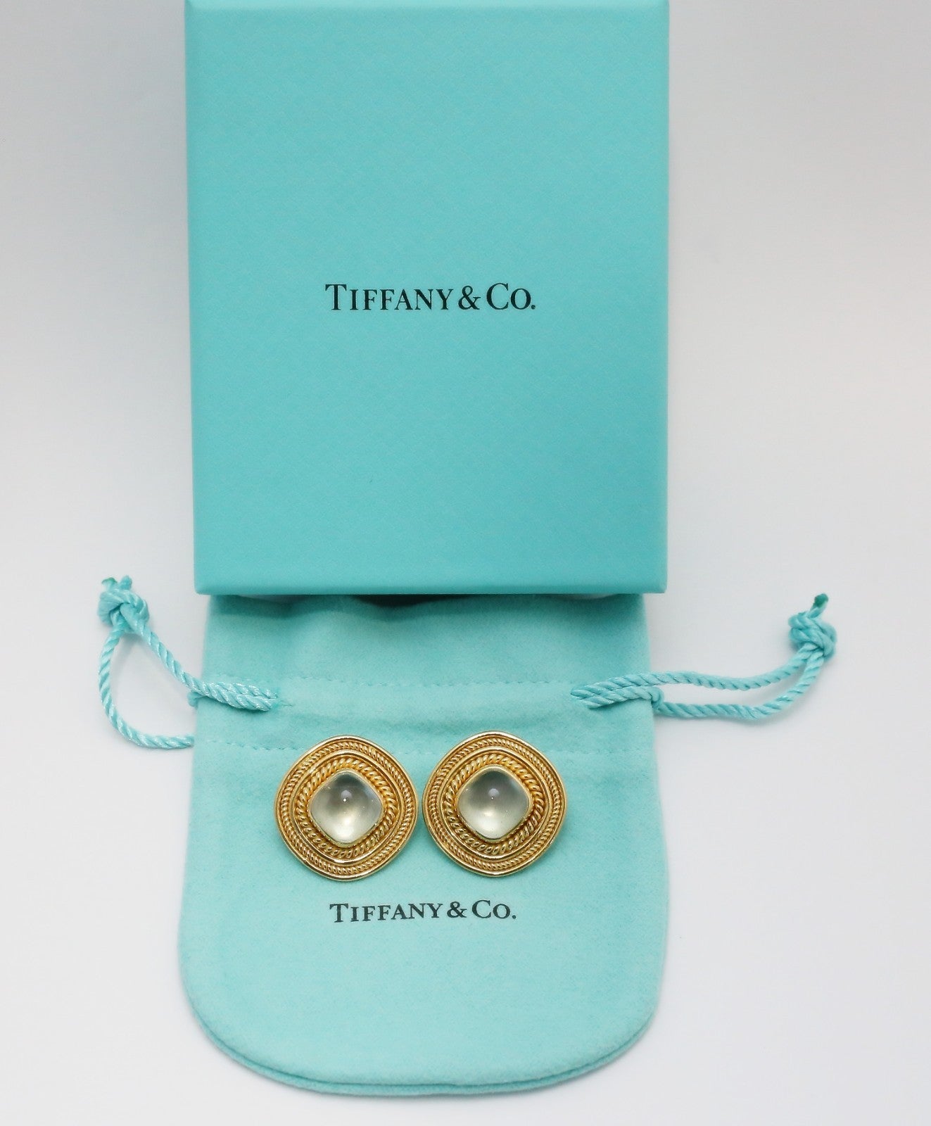 Tiffany & Co 18k Yellow Gold Clip-On Earrings, 22.6g