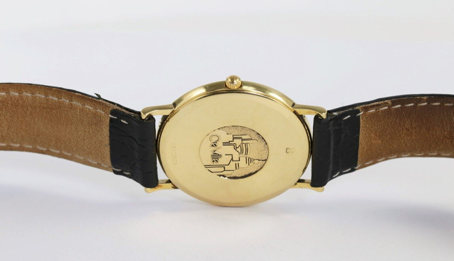Omega 18k Yellow Gold De Ville Ref. BA 196.2379 Swiss Quartz Dress Watch
