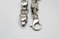Sterling Silver Linked Feline Head Bracelet, 9.5 inches - 83.8g