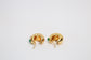 18k Yellow Gold Puffed Hoop Earrings, 4.8g