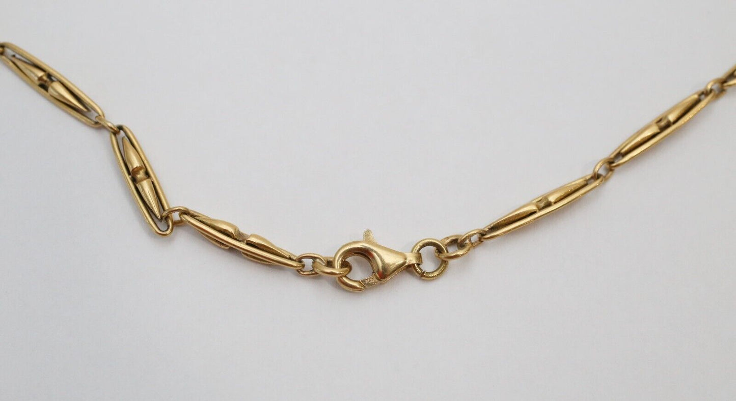 Vintage 18k Yellow Gold Necklace, 16 inches, 16.9g