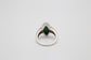 Sterling Silver Malachite Ring, Size 8.25 - 7.7g