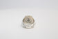 David Yurman Hex Collection Sterling Silver & 18k Yellow Gold Diamond Ring, Size 8 - 18.8g