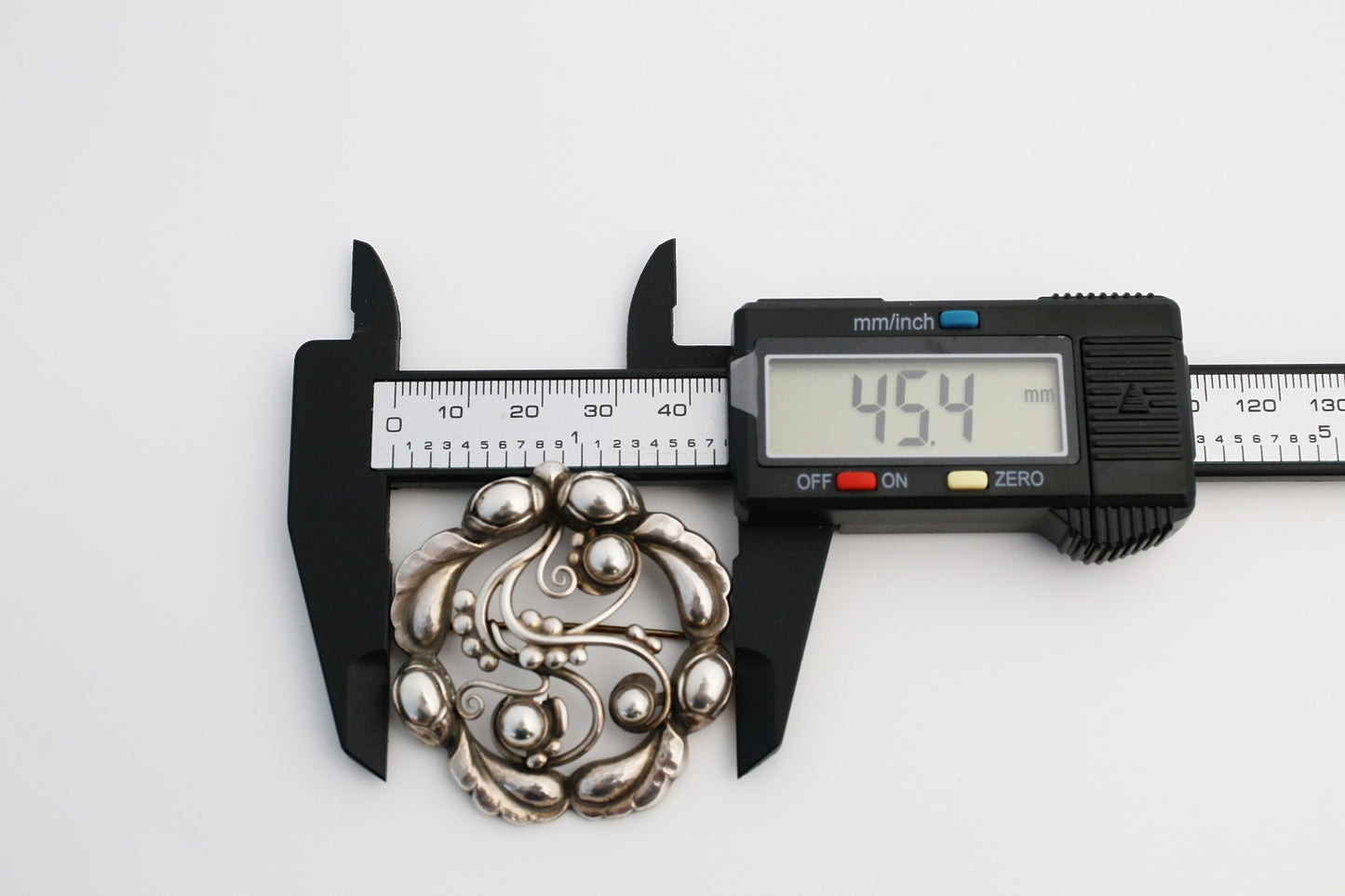 Georg Jensen Sterling Silver Brooch #159 Moonlight Blossom