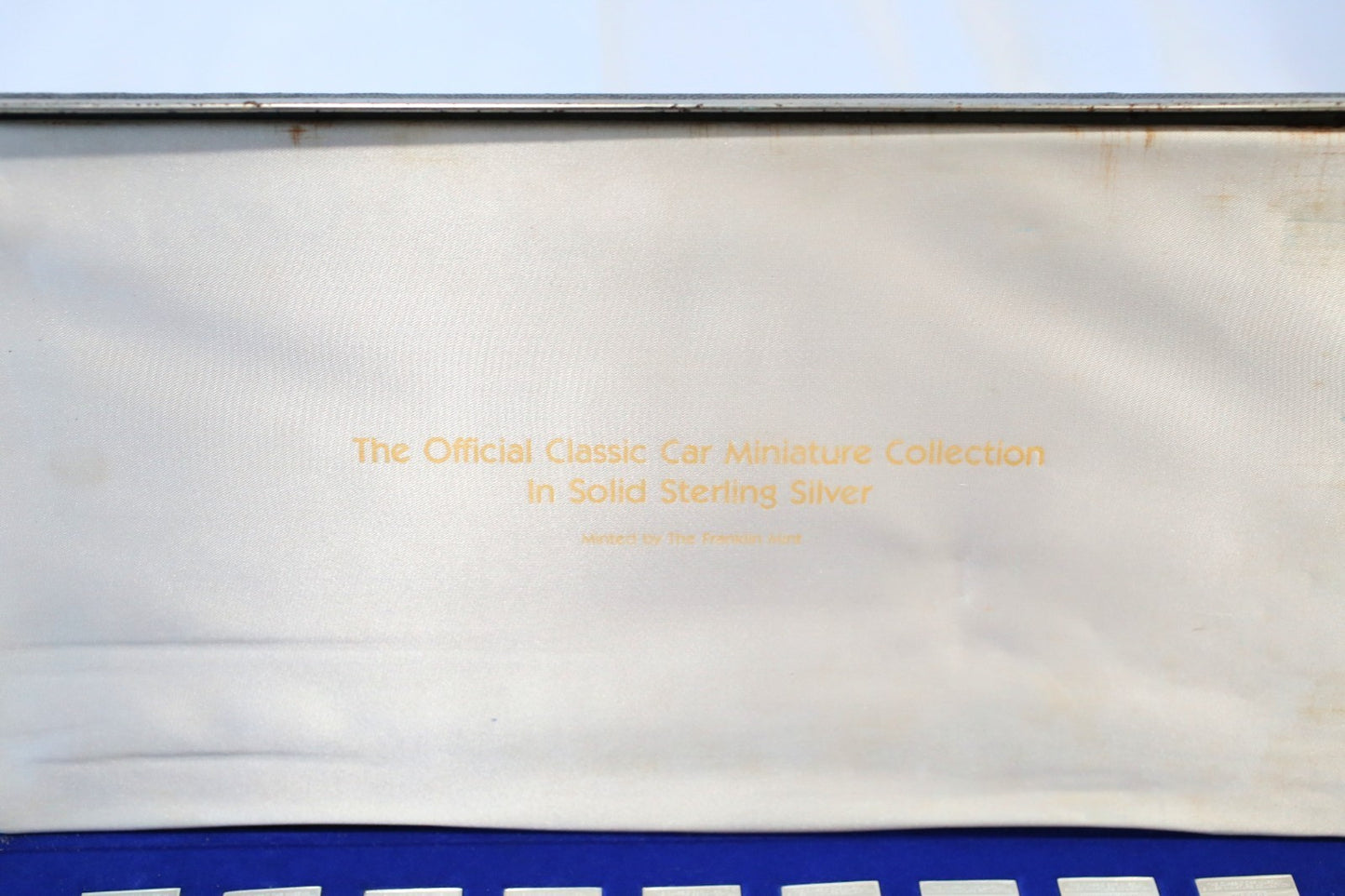 Franklin Mint Sterling Silver Classic Car Miniature Ingot Collection, 63 Piece Set